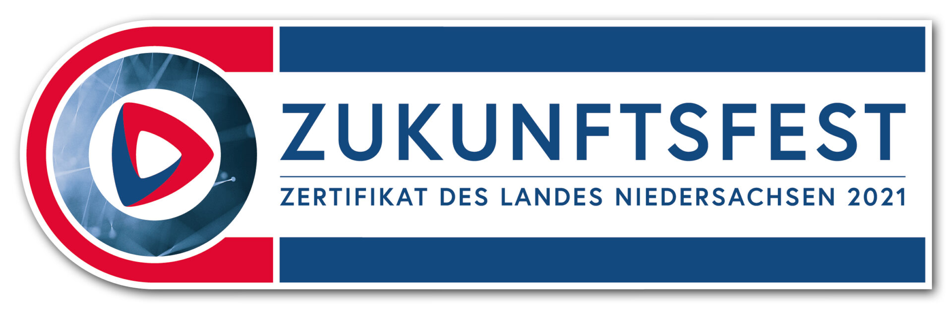 Logo Zukunftsfest Zertifikat des Landes Niedersachsen 2021