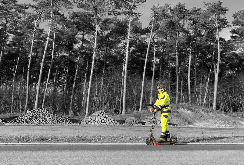 Gas pipeline network inspection via E-Scooter