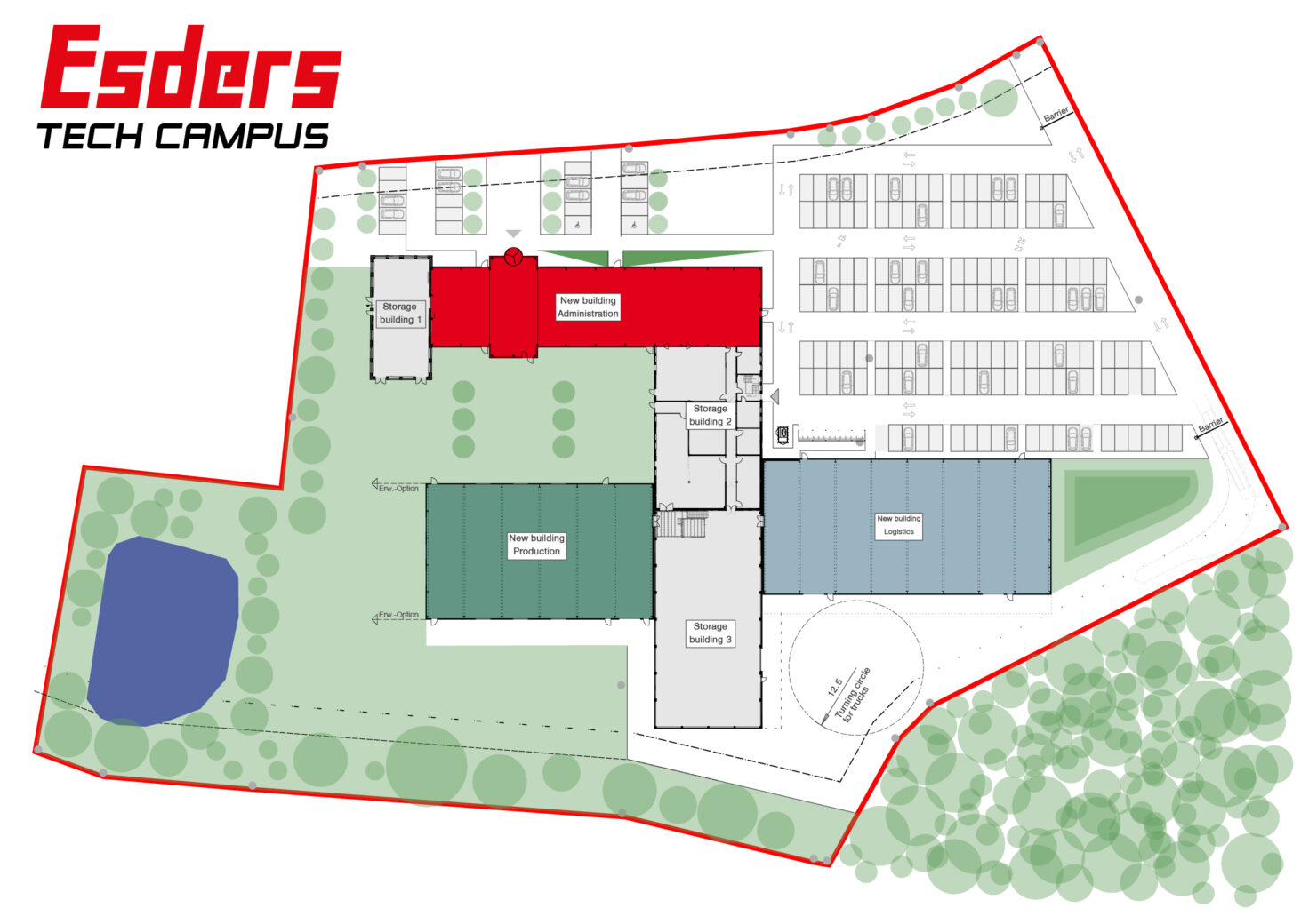 Plan of Esders Tech Campus