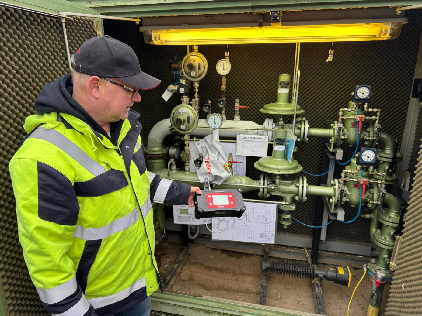 Quantification on above-ground installations with bagging method in accordance with DVGW G 425-3