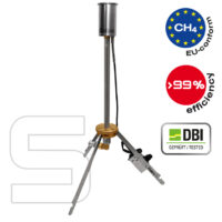 Mobile Gas Flare S – 99 per cent efficiency, complies with EU requirements