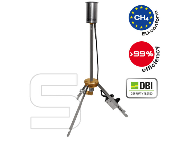 Mobile Gas Flare S – 99 per cent efficiency, complies with EU requirements