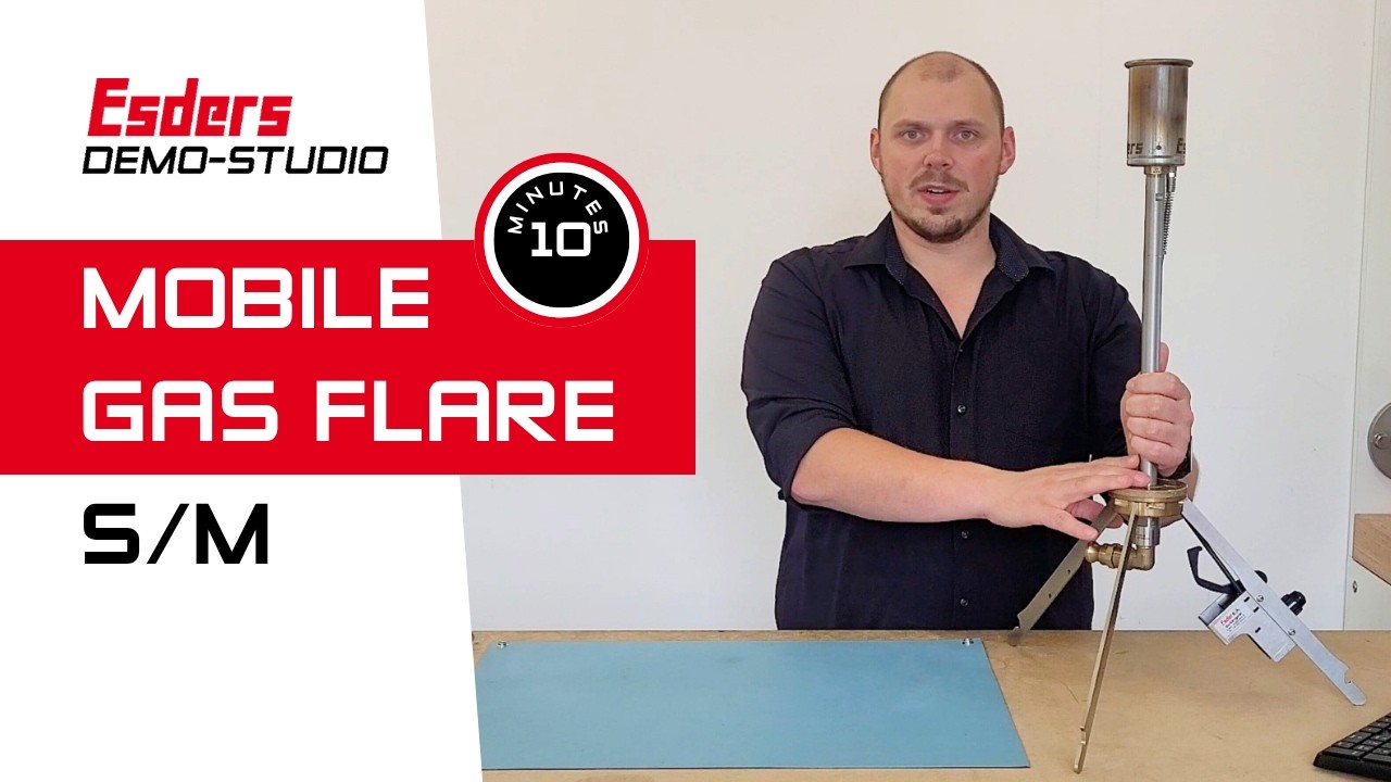 YouTube thumbnail - Mobile Gas Flare S/M product demonstration